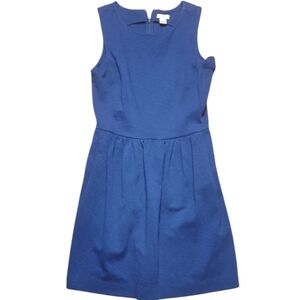 J.Crew Blue Sleeveless Fit & Flare Blue Dress - Size 2XS